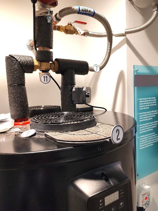 The image shows a real life example of an AO Smith unit